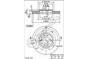 Δισκοπλακα Brembo 09.9177.10