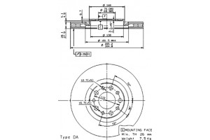 Δισκοπλακα Brembo 09.9363.10