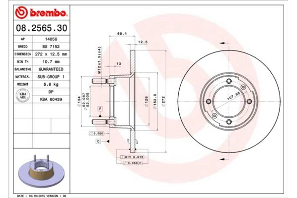 Brembo Δισκόπλακα - 08.2565.30