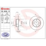 Brembo Δισκόπλακα - 08.3636.10
