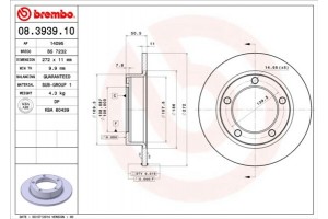 Brembo Δισκόπλακα - 08.3939.10