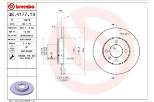 Brembo Δισκόπλακα - 08.4177.10