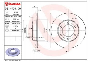 Brembo Δισκόπλακα - 08.4504.20