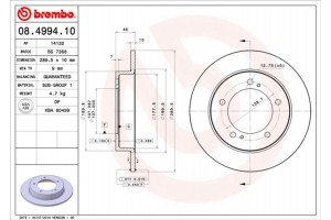 Brembo Δισκόπλακα - 08.4994.10