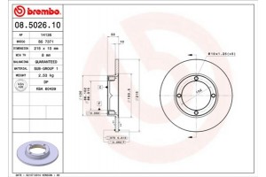 Brembo Δισκόπλακα - 08.5026.10