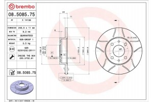 Brembo Δισκόπλακα - 08.5085.75
