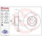 Brembo Δισκόπλακα - 08.5141.20