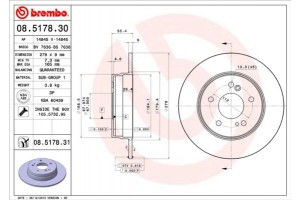 Brembo Δισκόπλακα - 08.5178.31