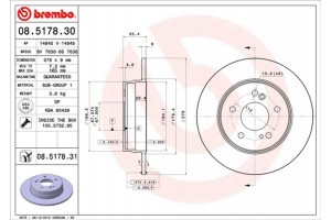 Brembo Δισκόπλακα - 08.5178.31