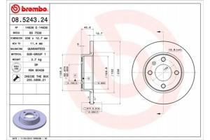 Brembo Δισκόπλακα - 08.5243.24
