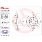 Brembo Δισκόπλακα - 08.5334.1X Brembo Δισκόπλακα - 08.5334.1X