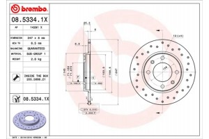 Brembo Δισκόπλακα - 08.5334.1X