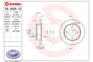 Brembo Δισκόπλακα - 08.5629.10