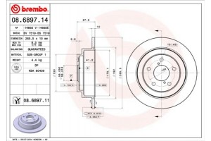 Brembo Δισκόπλακα - 08.6897.14