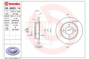 Brembo Δισκόπλακα - 08.6903.14