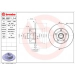 Brembo Δισκόπλακα - 08.6911.14