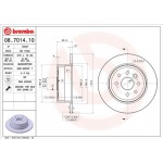 Brembo Δισκόπλακα - 08.7014.10