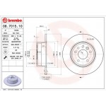 Brembo Δισκόπλακα - 08.7015.10