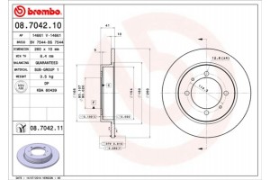 Brembo Δισκόπλακα - 08.7042.10
