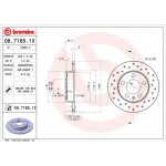 Brembo Δισκόπλακα - 08.7165.1X Brembo Δισκόπλακα - 08.7165.1X
