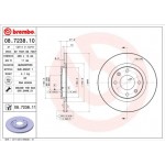 Brembo Δισκόπλακα - 08.7238.10