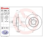 Brembo Δισκόπλακα - 08.7288.14