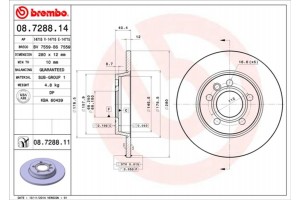 Brembo Δισκόπλακα - 08.7288.14