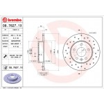 Brembo Δισκόπλακα - 08.7627.1X Brembo Δισκόπλακα - 08.7627.1X