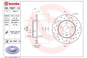 Brembo Δισκόπλακα - 08.7627.1X