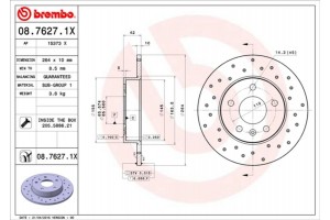 Brembo Δισκόπλακα - 08.7627.1X