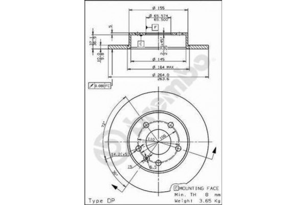 Brembo Δισκόπλακα - 08.7627.75