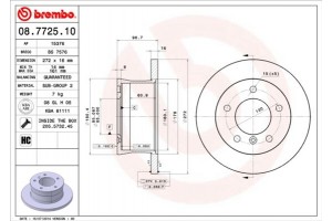 Brembo Δισκόπλακα - 08.7725.10
