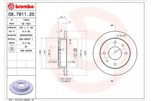 Brembo Δισκόπλακα - 08.7811.20