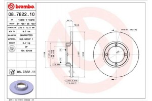 Brembo Δισκόπλακα - 08.7822.10