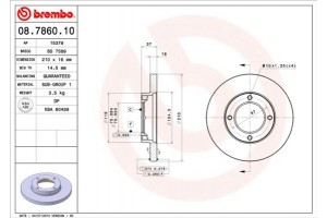 Brembo Δισκόπλακα - 08.7860.10