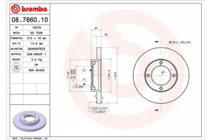 Brembo Δισκόπλακα - 08.7860.10