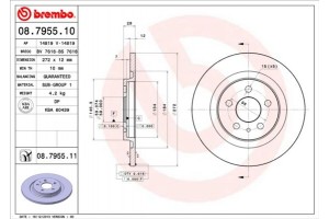 Brembo Δισκόπλακα - 08.7955.10