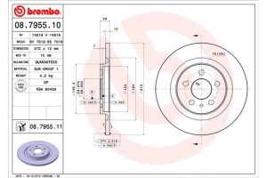 Brembo Δισκόπλακα - 08.7955.10