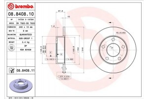 Brembo Δισκόπλακα - 08.8408.11