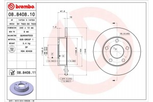 Brembo Δισκόπλακα - 08.8408.11