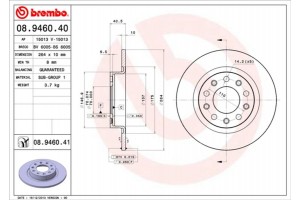 Brembo Δισκόπλακα - 08.9460.41