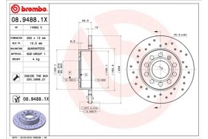 Brembo Δισκόπλακα - 08.9488.1X