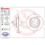 Brembo Δισκόπλακα - 08.9511.10