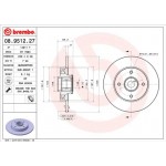 Brembo Δισκόπλακα - 08.9512.27