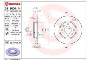 Brembo Δισκόπλακα - 08.9606.14