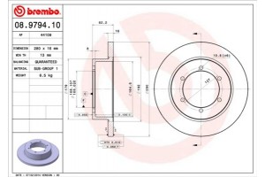 Brembo Δισκόπλακα - 08.9794.10
