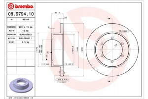 Brembo Δισκόπλακα - 08.9794.10