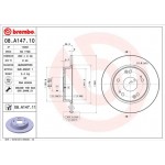 Brembo Δισκόπλακα - 08.A147.10