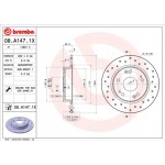 Brembo Δισκόπλακα - 08.A147.1X