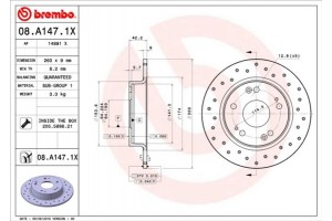 Brembo Δισκόπλακα - 08.A147.1X